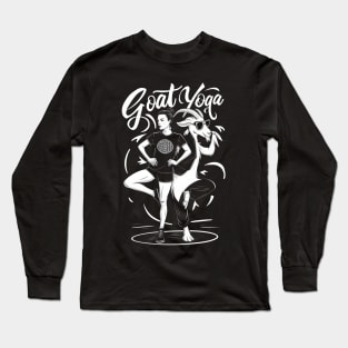 Goat Yoga With Goat Long Sleeve T-Shirt